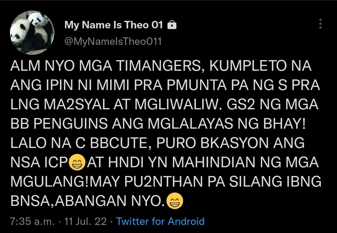 OH AYAN OH DBA <a href="/MyNameIsTheo011/">My Name Is Theo 01</a> SABI NGA DI PWEDENG UMALIS ANG  INAHIN NG DI KASAMA ANG AMA NG INAKAY NILA AT SHEMPREE YUNG MGA INAKAY😊EH DI HINDE NA KUMPLETO IPIN BUNGAL NA YUN😂
