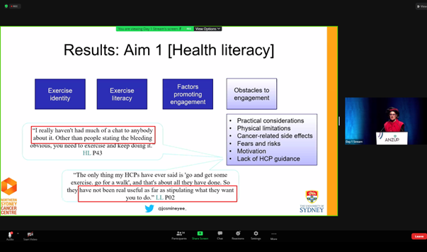 Jasmine Yee (@jasmineyee_) on Twitter photo Disappointed to be missing #ANZUP22 in person #handfootandmouth. Thank you <a href="/hagsie/">Prof. Haryana Dhillon</a> for stepping in!
Men with #ProstateCancer on #ADT report a lack of #exercise advice from #HCPs and a desire for specific #exercise guidance and support #exerciseoncology #PCSM Disappointed to be missing #ANZUP22 in person #handfootandmouth. Thank you <a href="/hagsie/">Prof. Haryana Dhillon</a> for stepping in!
Men with #ProstateCancer on #ADT report a lack of #exercise advice from #HCPs and a desire for specific #exercise guidance and support #exerciseoncology #PCSM