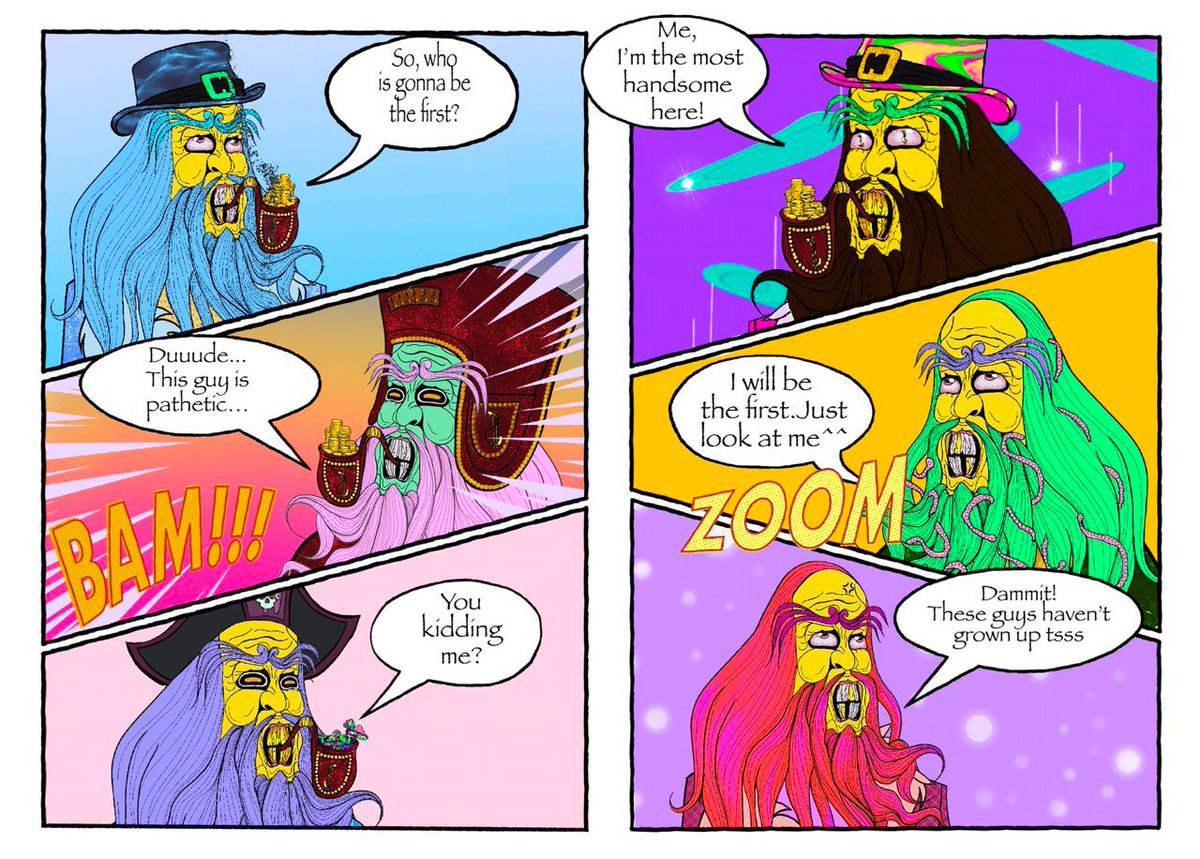 Hi guys! 
Fun fact. Guess what Papa Pipe smokes in his free time... 
HE SMOKES BASIL,  YEAAAH BASIL😁
Share some love with Papa Pipe ❤️
#NFT #NFTCommunity #tezos 
objkt.com/collection/KT1…