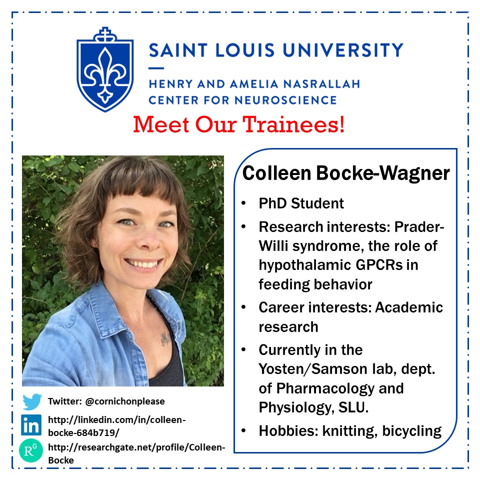 Institute for Translational Neuroscience (@slu_itn) on Twitter photo <a href="/SalihLyuba/">Lyuba Salih</a> <a href="/FenglianX/">Fenglian Xu</a> <a href="/SLUBiology/">SLUBiology</a> <a href="/MilenaLauro1/">Milena</a> <a href="/PharmPhysSLU/">SLU Department of Pharmacology & Physiology</a> @cornichonplease (PhD student in the Yosten/Samson lab <a href="/glcyosten/">Dr. Gina L. C. Yosten</a> <a href="/WillisakaRick/">Willis Samson</a> - <a href="/PharmPhysSLU/">SLU Department of Pharmacology & Physiology</a> ) <a href="/SalihLyuba/">Lyuba Salih</a> <a href="/FenglianX/">Fenglian Xu</a> <a href="/SLUBiology/">SLUBiology</a> <a href="/MilenaLauro1/">Milena</a> <a href="/PharmPhysSLU/">SLU Department of Pharmacology & Physiology</a> @cornichonplease (PhD student in the Yosten/Samson lab <a href="/glcyosten/">Dr. Gina L. C. Yosten</a> <a href="/WillisakaRick/">Willis Samson</a> - <a href="/PharmPhysSLU/">SLU Department of Pharmacology & Physiology</a> )