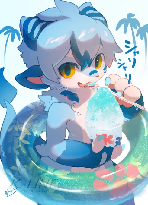 かき氷とおいぬ🍧☀️
#ルーフェン 