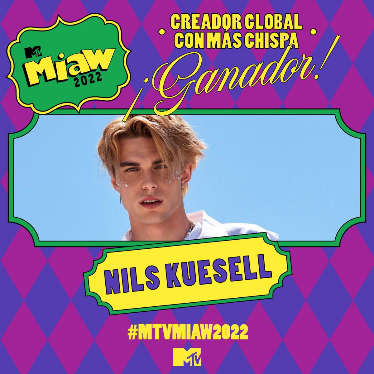 mtvmiaw's tweet photo. Nos hizo mucha falta @nilskue1 este año 🥺 #MTVMIAW2022 https://t.co/yFlndu5Ttq