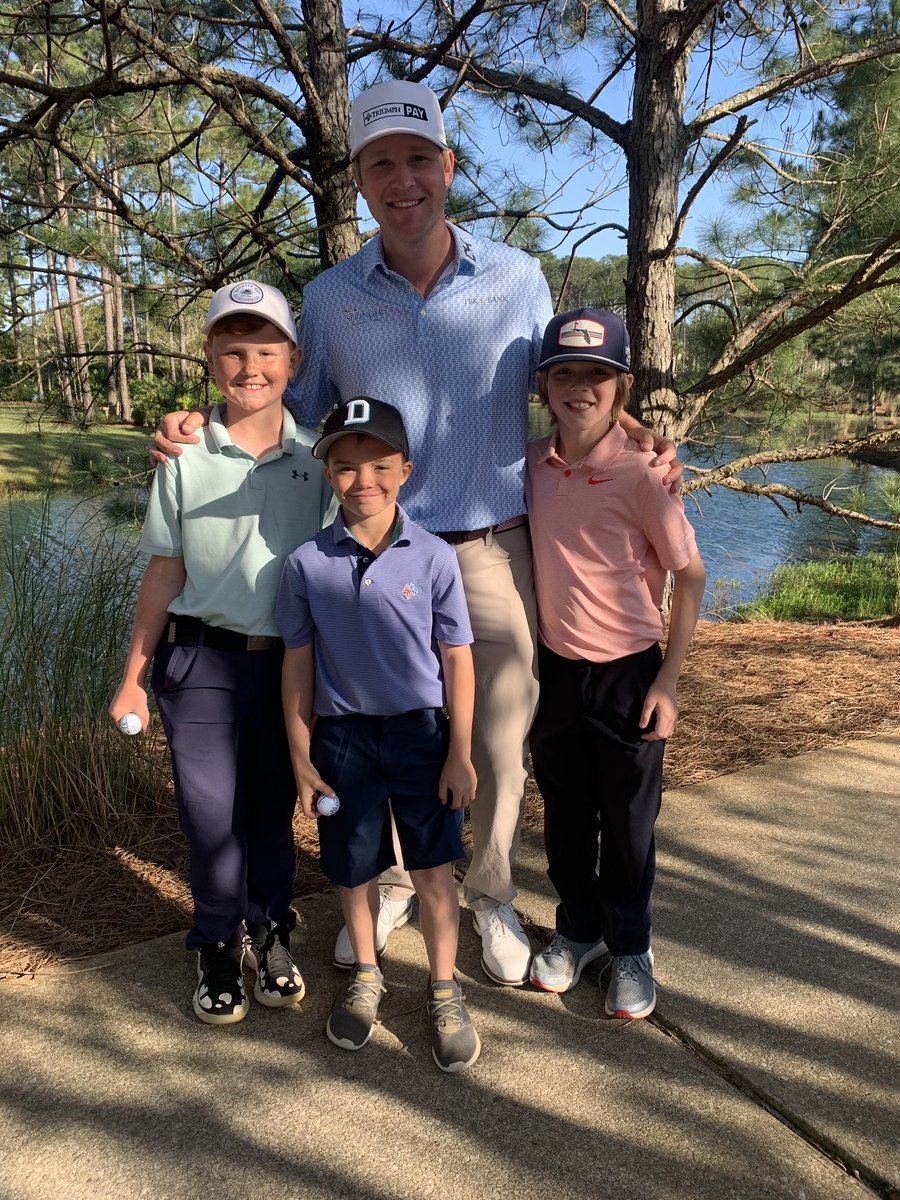Mattjd85's tweet photo. @BurnerLJohnson @jcwellbamagolf Man he is such a good dude my boy and his friends followed him around Sandestin last year and he and his parents were so awesome to them. He deserves all of this and more. @htmullinax https://t.co/V7yXJteP9K