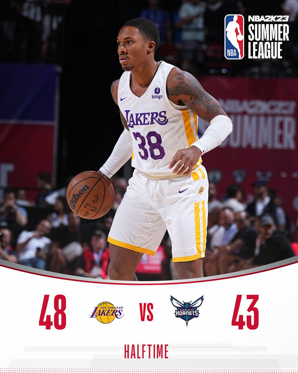 NBASummerLeague's tweet photo. HALFTIME. 

#NBA2k23SummerLeague | @NBA https://t.co/2dE6rfczsj