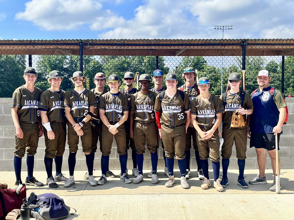 Thanks to <a href="/AR_Sticks/">Sticks Baseball</a> and <a href="/zach_muldoon/">Zach Muldoon</a> for a great summer season!  Loved competing with these guys and excited about the future.  Can’t wait for Sticks Fall League.  <a href="/Brewsterc29/">Chase Brewster</a> <a href="/EvanHamm/">Evan Hamm</a> <a href="/AustinBStokes/">Austin Stokes</a> #WhyPlayAnywhereElse
