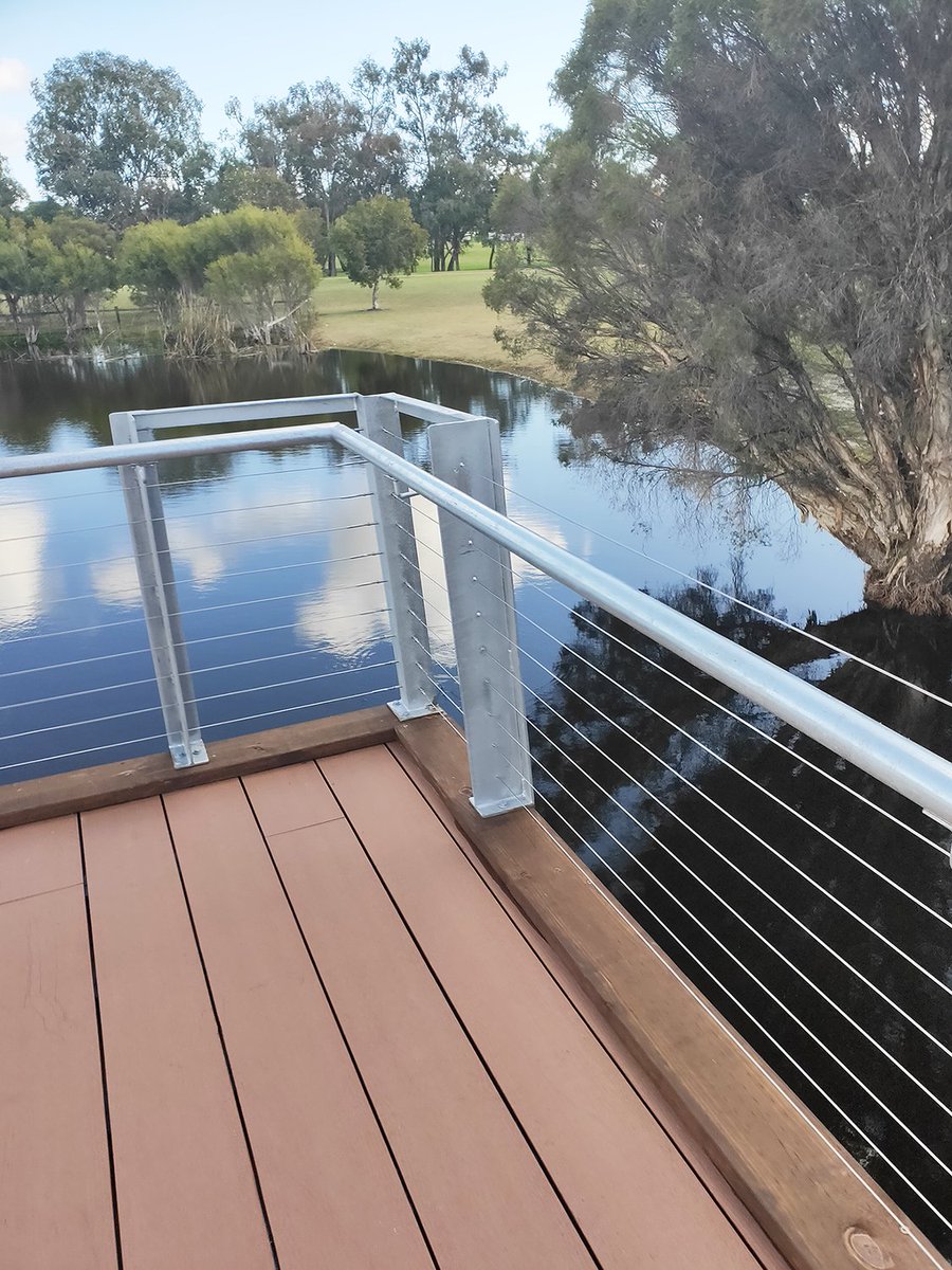 PermaStruct's tweet image. Here’s a quick look of a recent project that we did for Warradale Park in Western Australia, with the aid of both PermaStruct® and PermaTimber®! Using our 225 Decking and our PermaStruct® Handrails, we were able to create this beautiful jetty showing off the scenery! Looks great!