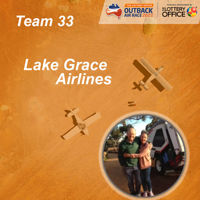 outbackairrace's tweet photo. Team 33 Lake Grace Airlines
They live in a small country town in WA regularly serviced by @RoyalFlyingDoc so they appreciate the benefits that flying offers to those needing medical attention in Perth hospitals. 
Donate now - https://t.co/dQyyfkvdRT

#outbackairrace2022 #rfds https://t.co/KJUr1u2Rxg
