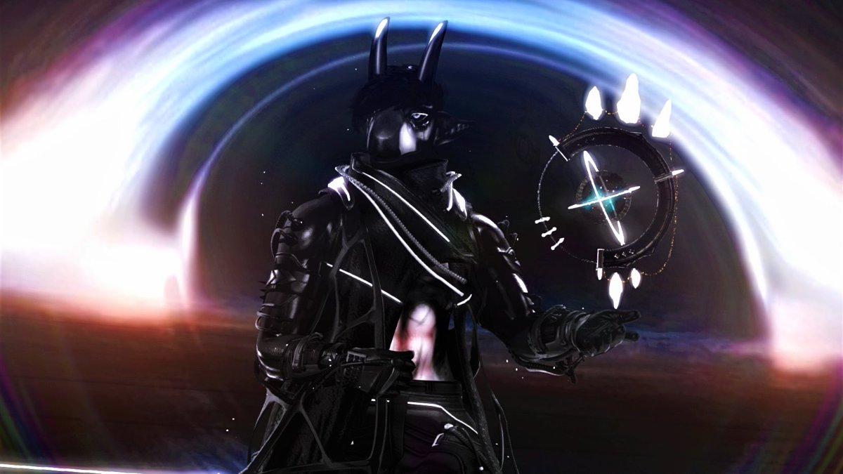 CharleyKhaos's tweet photo. Well... shader effects didn't really like the black and white environment.. but came out pretty good otherwise for my voidbeast (my poor laptop xD) #voidbeast #sl #secondlife #secondlifefurry #furryart #furry #space #cyber #photography #gshade #cyberpunk #alien https://t.co/rBoy9I680k