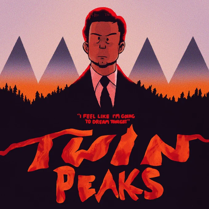 Got the urge to draw some Twin Peaks fan art 