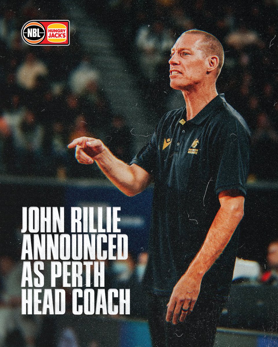 THE. REAL. DEAL.

NBL legend and Boomers assistant John Rillie is the new man in charge out West with the <a href="/PerthWildcats/">Perth Wildcats</a> 😼

Full details at bit.ly/3nQamnB #NBL23