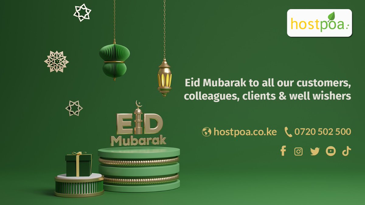 Happy Eid Mubarak from hostpoa!

#EidMubarak #EidMubarak2022 #EidAlAdha