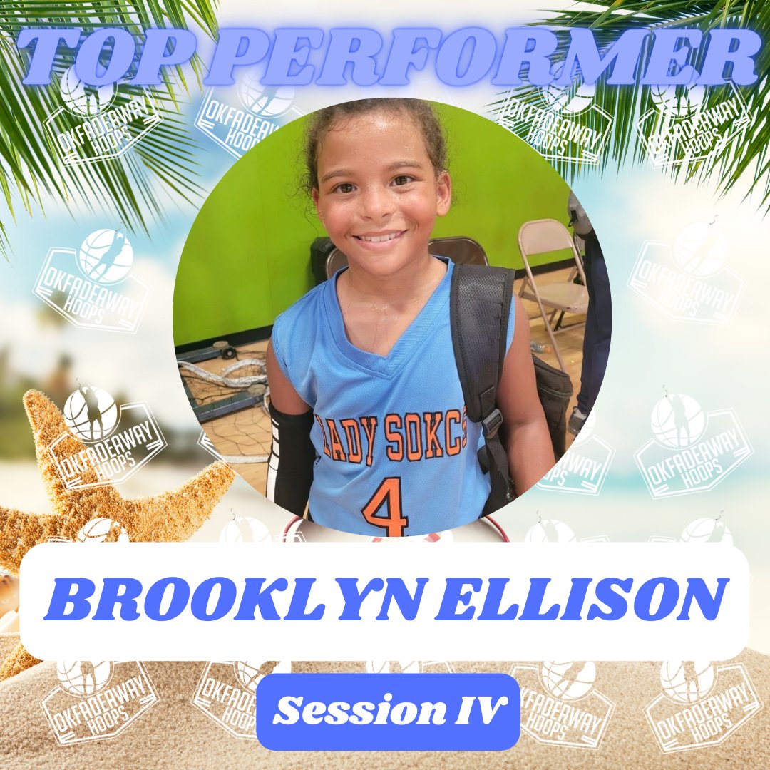 #4 Brooklyn Ellison plays for Lady SOKCS 2031. She is a fearless leader for her team on the defensive end of the floor. She works to lockdown any offensive players that comes her way. Her intensity helps drive her team to compete. #okfadeawayhoops #summerbash #sessionIV