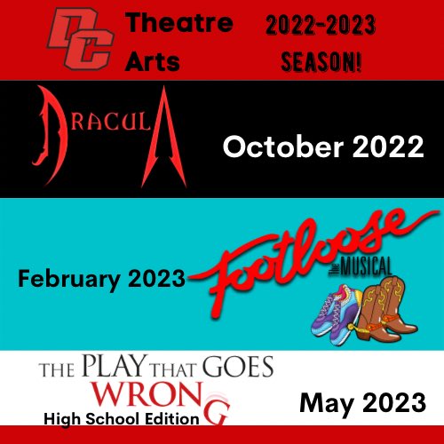 DCHSTroupe2017's tweet photo. Newly updated 2022/23 Season! We’re going back to the 80’s with the classic movie turned musical FOOTLOOSE! You ready to cut loose?! https://t.co/7PfKS5pexw
