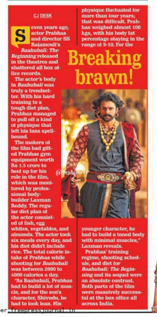 Biggest Blockbuster 'Bahubali : The
Beginning' completes seven years 

#Prabhas #Baahubali
#7YearsForBaahubali 
#7YearsForBaahubaliPride