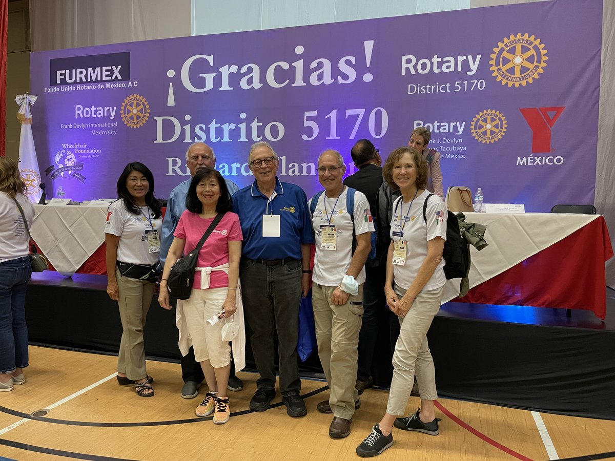 Cupertino contingent at the District 5170 wheelchair delivery in Mexico City #cupertinorotary #district5170 #cupertino