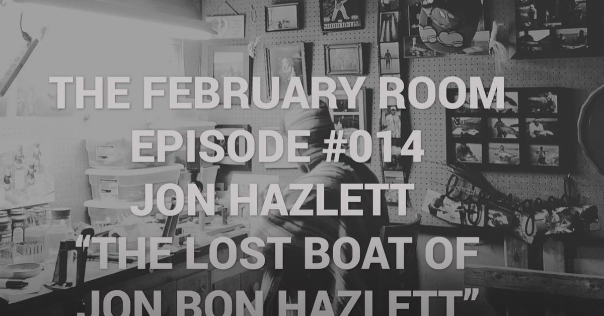 The February Room
EPISODE 14 Jon Hazlett
There are two kinds of fishing guides in this world-those who have lost their boat,
youtu.be/_eymrEQPoi0 
:
#flyfishing #fishingguides #Steelheadfishing #flytying #speyfishing #onthefly #getoutside #oregon