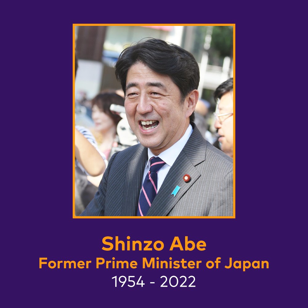 crohnscolitisau's tweet photo. We are mourning the loss of Shinzo Abe, Japan’s former Prime Minister and friend to many nations.  A fearless man who was loved by his own people and worked hard to forge positive global relationships despite health setbacks over the years with ulcerative colitis. Vale Shinzo Abe https://t.co/nfly33CoZN