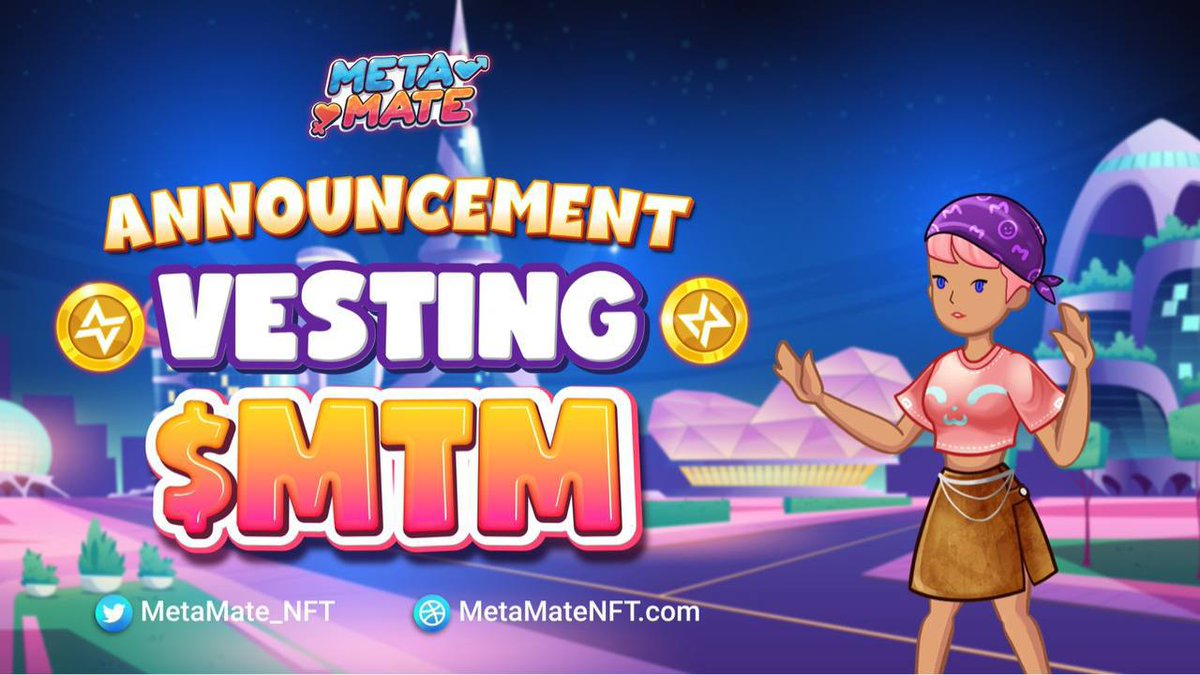 MetaMate_NFT's tweet image. 📣 𝐀𝐧𝐧𝐨𝐮𝐧𝐜𝐞𝐦𝐞𝐧𝐭: 𝐕𝐞𝐬𝐭𝐢𝐧𝐠 $𝐌𝐓𝐌 📣

⏰ TIME: 13:30 UTC - 12 July 2022 ⏰

💵 Link claim: token-claim.metamatenft.com

❤️ Link claim will be opened when the time comes
❤️ Please complete the instructions to claim
#MetaMate #Metaverse #socialfi #Free-to-play #NFTs