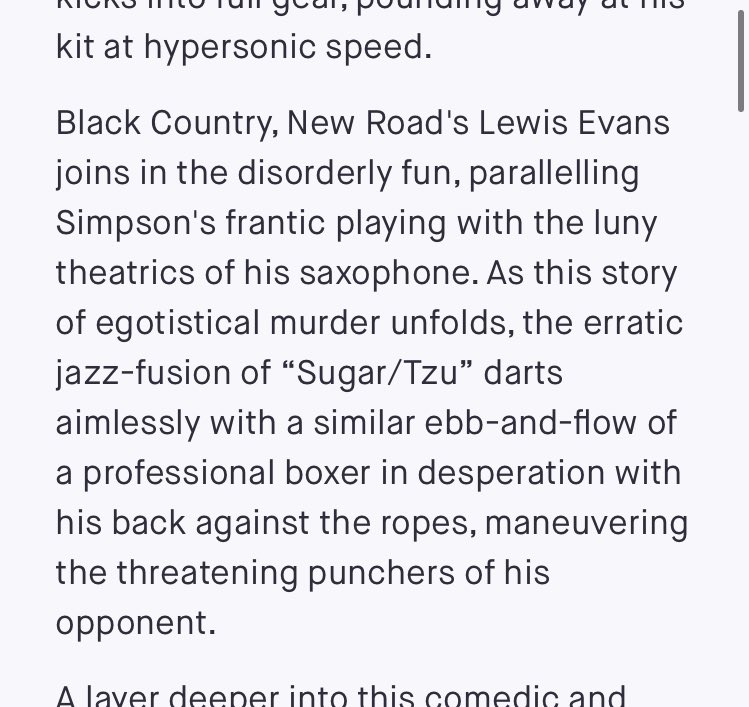GeordieGreep's tweet image. Line Of Best Fit, thank you for the 9, but this review is abysmally researched. We love Lewis Evans, but he didn’t play a single note on our new album - the name you are looking for is Kaidi Akinnibi. Poor