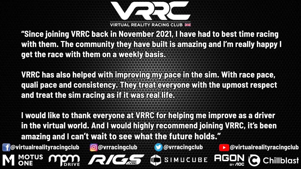 It's review Monday! 

Thanks Ethan Hill for racing with us, we will continue to help develop your skills. 

#reviews #esports #simracing #simracingleague #drivercoaching #drivertraining