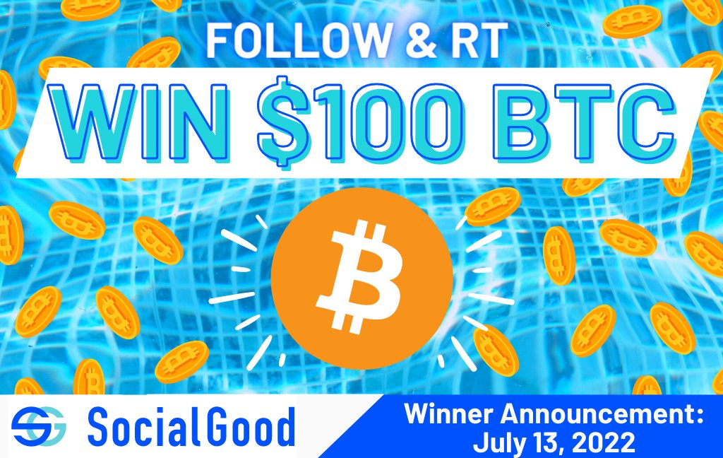 SocialGood_Inc's tweet image. 🍧 Win $100 in $BTC 🍧
Follow us &amp;amp; RT this for a chance to win a cool $100 worth of #Bitcoin !! 🙌
We'll tag the lucky 39th #Giveaway winner on July 13 (don’t worry, it’s not a Friday!) GL🍀 
Download the SocialGood App for more free crypto!
📲socialgood.inc/?id=mwPN7i