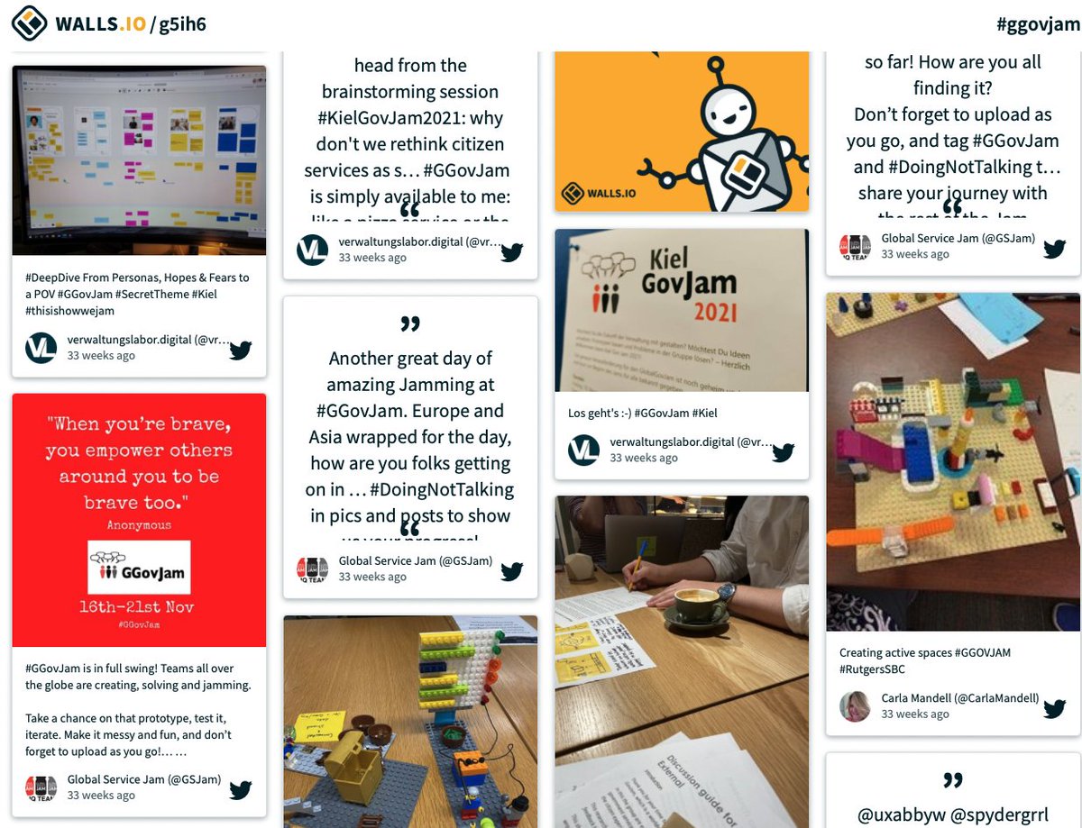 #GGovJam 2022 is coming in November. It's an open event exploring what #servicedesign #designthinking can do for #public service. Here's what people think about it: my.walls.io/g5ih6
More at globaljams.org