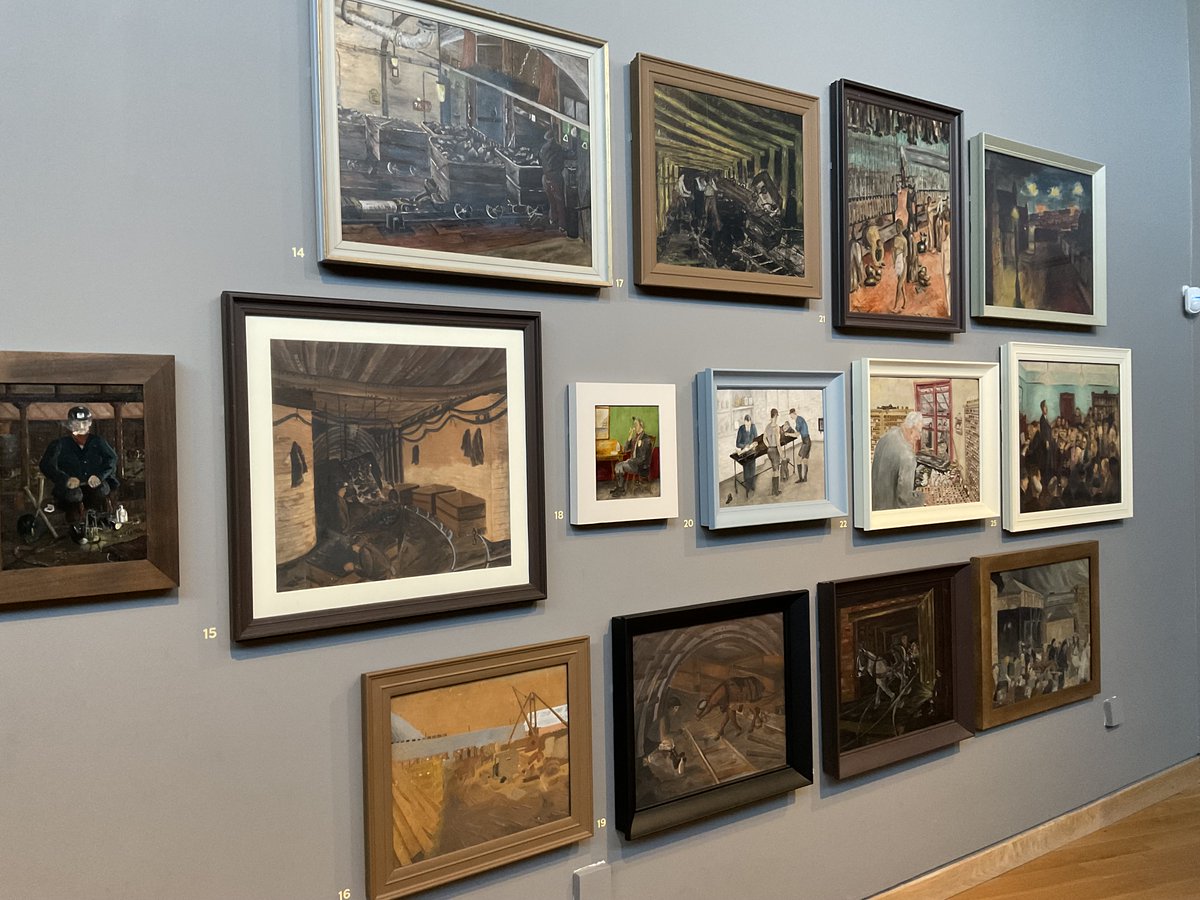 In 1934 a group of men formed an #artappreciation class in #Ashington. Over the next 50 years @AshingtonGroup met weekly. 
The permanent #collection is on display at #Woodhorn and you can buy prints to order via our shop: 
museumsnorthumberland.org.uk/shop/collectio…
<a href="/ace_thenorth/">Arts Council England, North</a> <a href="/N_landCouncil/">Northumberland County Council</a>