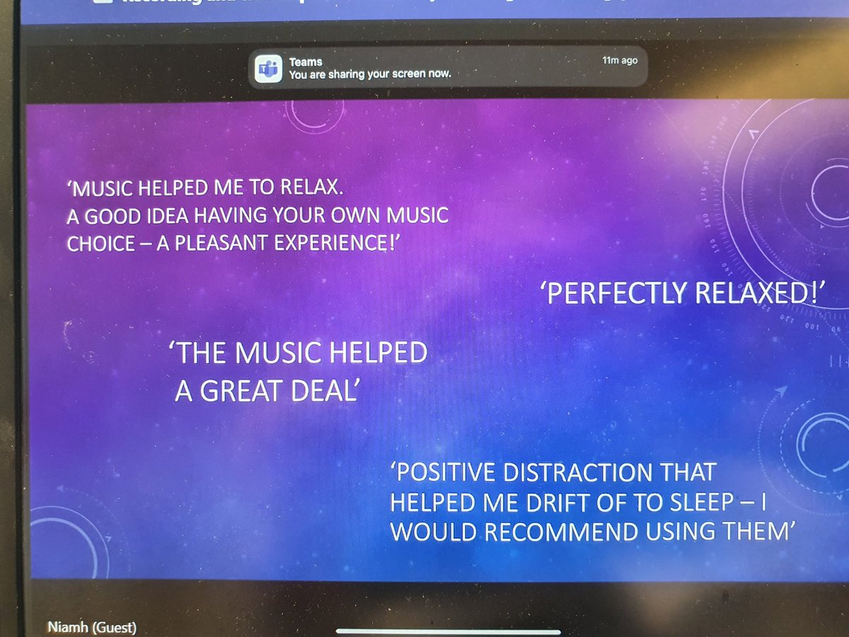 imogen_lyons's tweet photo. Niamh Sexton presenting on the benefits of music during regional anaesthesia, great feedback from patients #QAShowcase22 @WHHQualAcademy https://t.co/Le2RLOj198