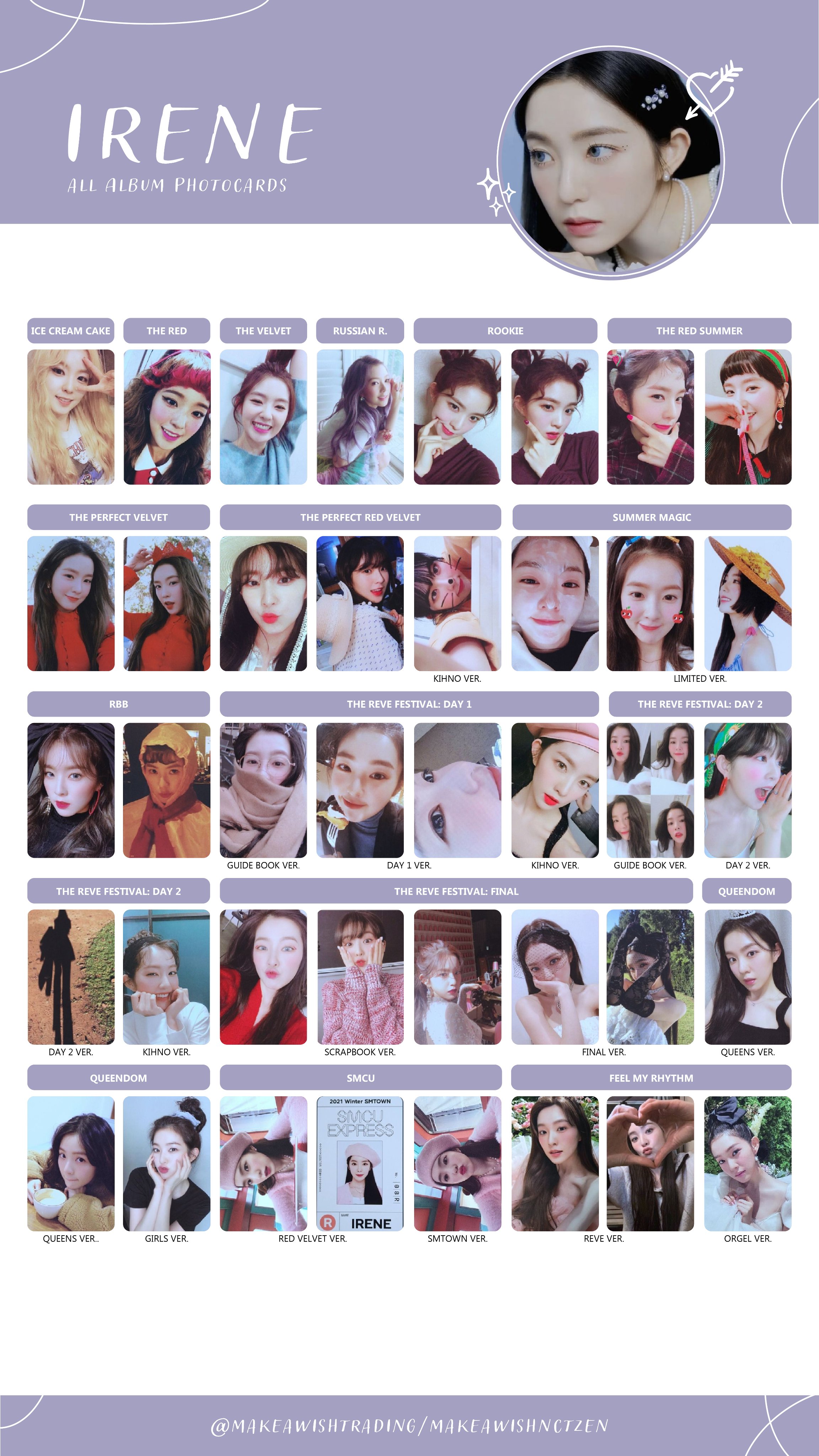 Red Velvet Photocards www.aquanotes.id