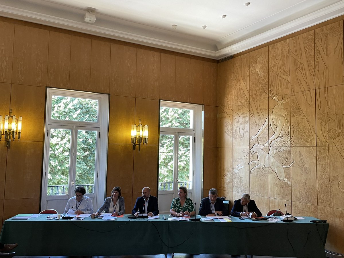 #CongresVDF2022 | C’est le début de l’Assemblée générale de @villes2fr.
@gondardj, maire de <a href="/VilledeFbleau/">Ville de Fontainebleau</a>, et <a href="/fredvalletoux/">Frédéric Valletoux</a> saluent les adhérents avant le début des travaux de l’association.