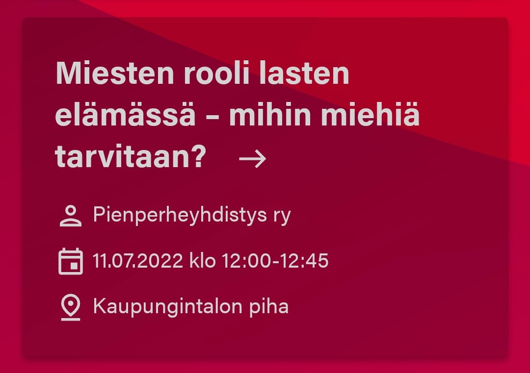 SatuKatila's tweet photo. Mikä on ollut merkityksellinen juttu tai asia mitä olet oman isäsi kanssa tehnyt? 
#miessakit 
#SuomiAreena https://t.co/krq0GLAquZ