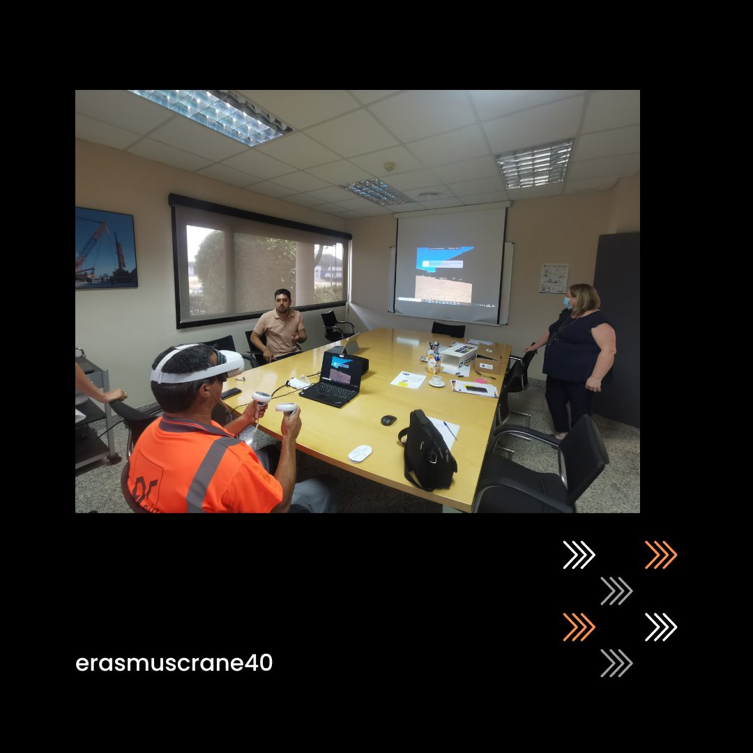 erasmuscrane40's tweet image. 📣From the 27th of June, I-Box Create &amp;amp; SGS have implemented the pilot training of the #Crane40 project financed by the EU
We were kindly hosted by Grúas Rigar in their facilities in Valencia.
#europeanunion #erasmusplus #erasmuscrane40 #training #cranes #VR