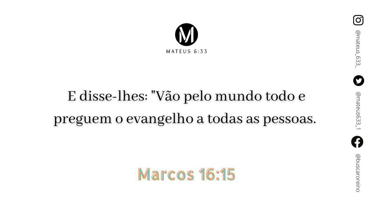 Paz e graça manos🙏🏾🤍
Todos somos chamados para pregar o Evangelho, ao longo de nossas vidas encontramos pessoas que não conhecem Jesus e precisam ouvir a mensagem de salvação.