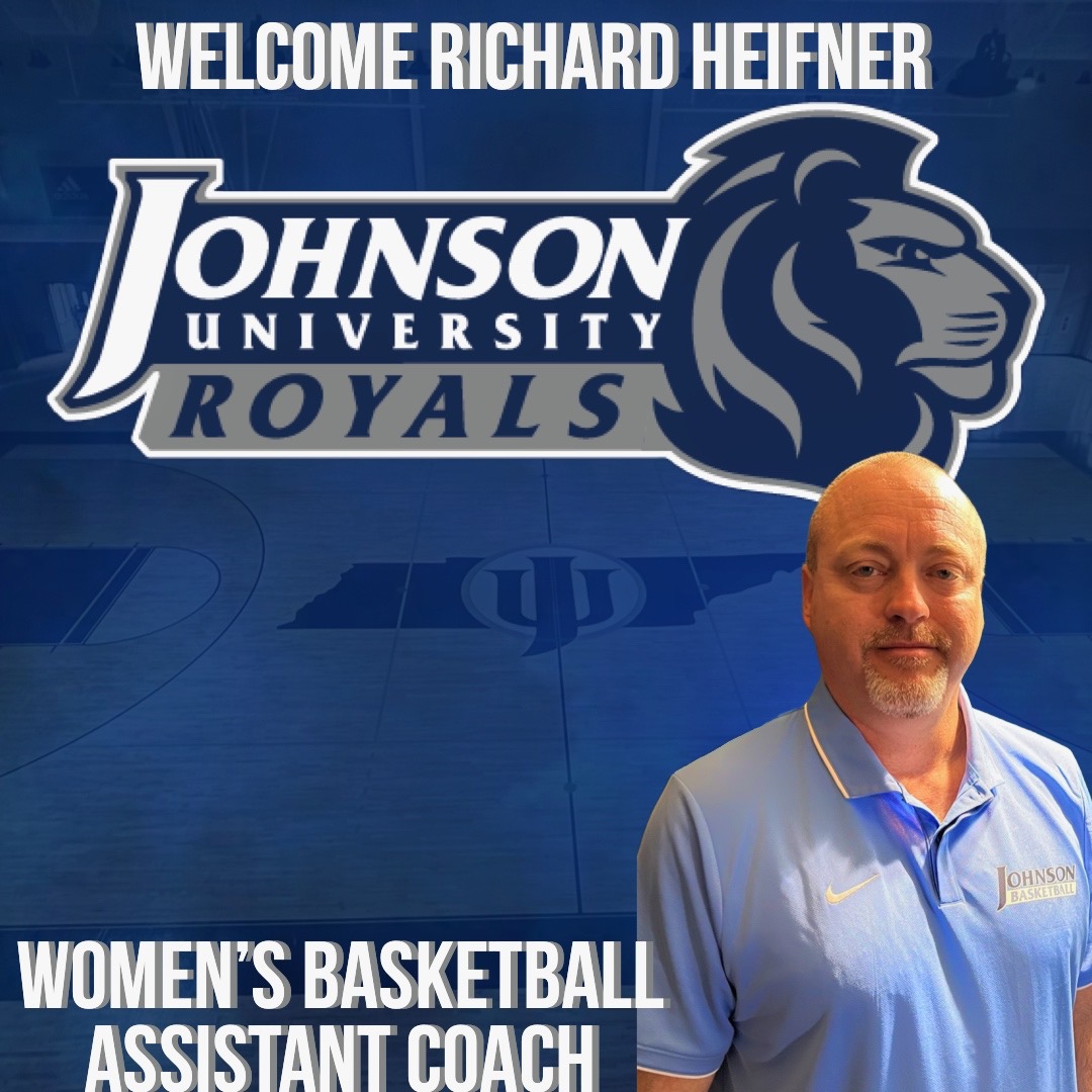 Join us in welcoming 1 of our new #LadyRoyals Assistant Coaches <a href="/CoachHeifner/">Richard Heifner</a> to the Johnson University family! Go follow Coach Heifner &amp; show him some love! #ItsARoyalStateOfMind