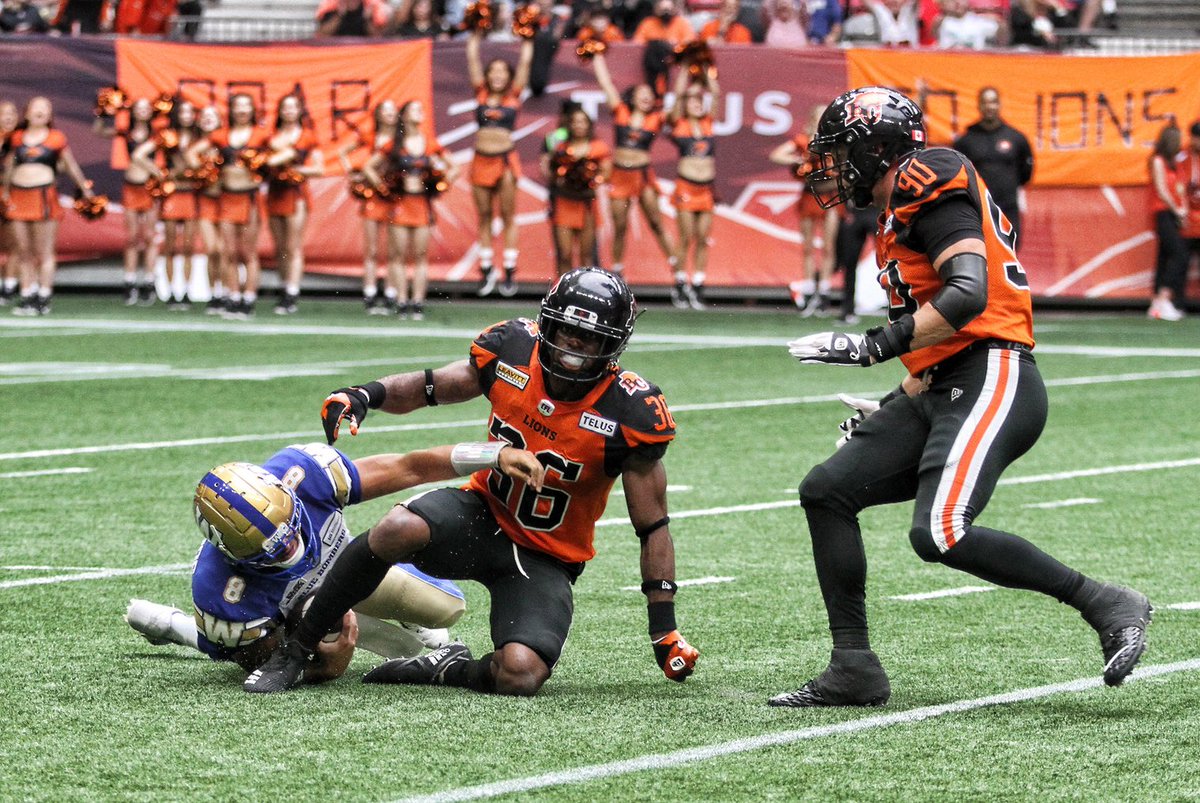dzuskind's tweet photo. First CFL Sack @BCLions @iAMPrinceMauger https://t.co/QC4O6YgLVh