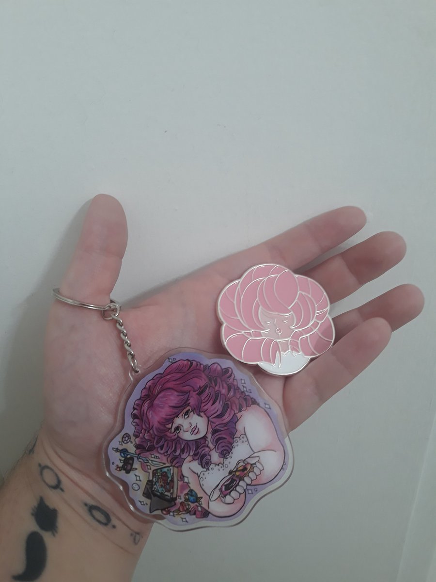Update: The pins and charms have arrived, which means we're in the final stages of preparing to ship!

If you need to update your shipping address before we mail out, you have until July 15th to send us a message either through IGG or at rosequartzzine@gmail.com