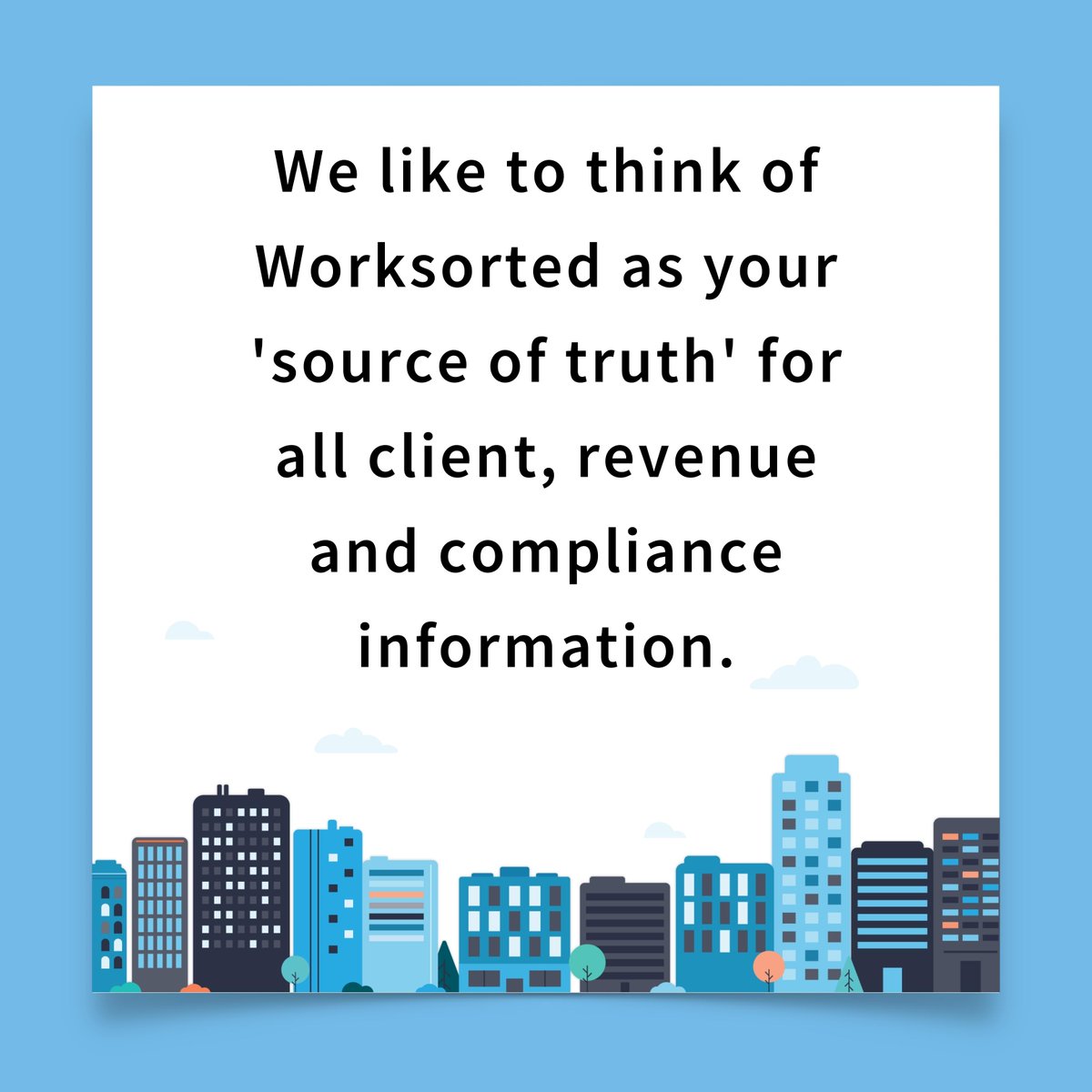 Worksorted's tweet image. We like to think of Worksorted as your &apos;source of truth&apos; for all client, revenue and compliance information... Read more... bit.ly/Read_WS

#worksorted #fintech #technology #afsl #compliance
