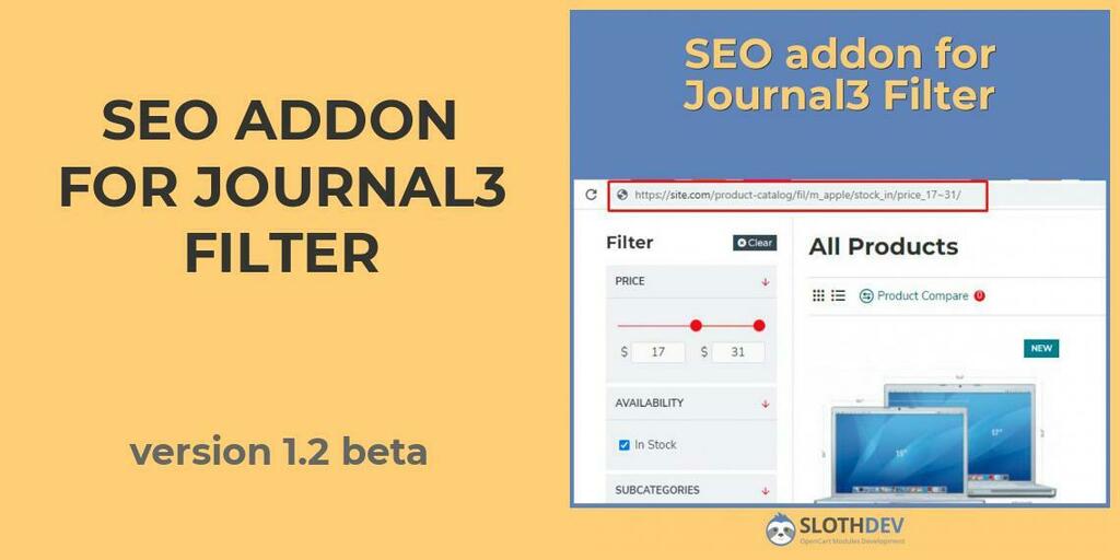 slothdevcom's tweet image. SEO addon for Journal3 Filter version 1.2 beta sloth-dev.com/blog/news/jour…