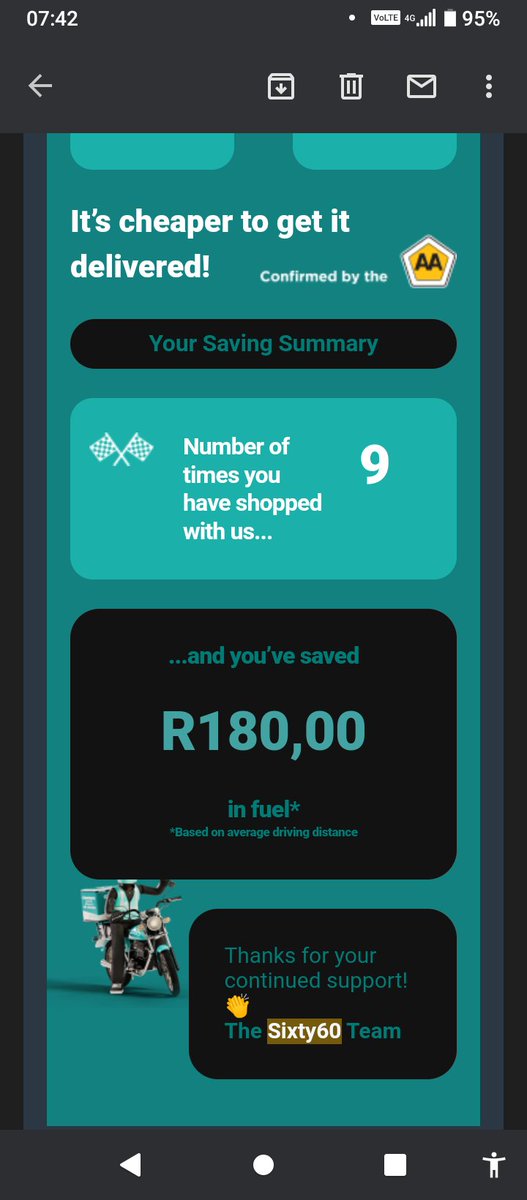 NiekerkNicolene's tweet photo. @budgetins I buy on @Sixty60_Tweets  app for needs safe me time and money as well! I get discount on saving items and only cost me R35 delivery 💥💯 and no need to go to town with kids 👀😏😂 we all know the struggle tight budget 🥺🫣 @CCMEYER3  #StrechYourBudget #NationalSavingsMonth https://t.co/JWu9hFtdok