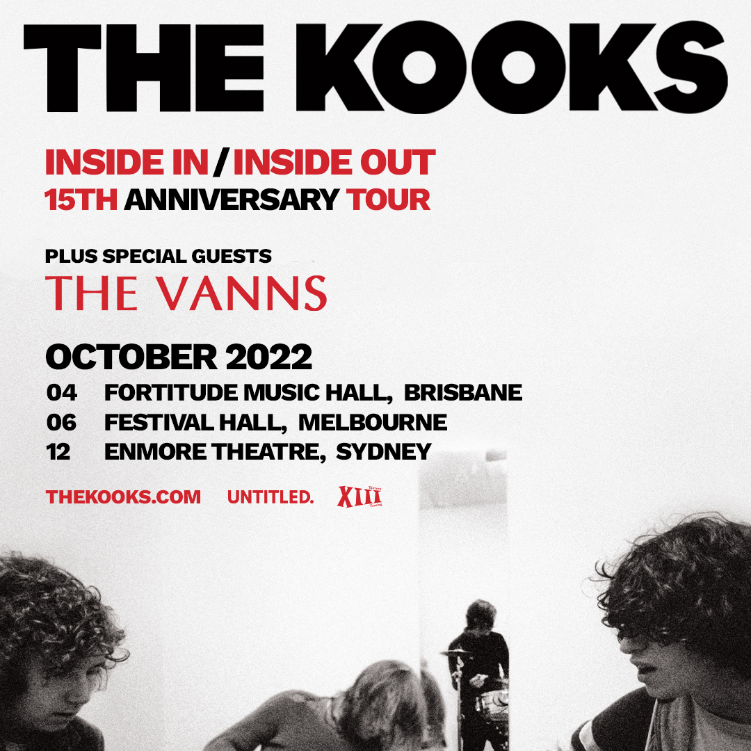 ANNOUNCING - <a href="/thekooksmusic/">The Kooks</a> ‘Inside In / Inside Out’ 15th Anniversary Tour 🙌 Sign up for presale → bit.ly/kookspresale

The legendary group have announced a run of headline shows this October to celebrate the release of their timeless album ‘Inside In / Inside Out’.