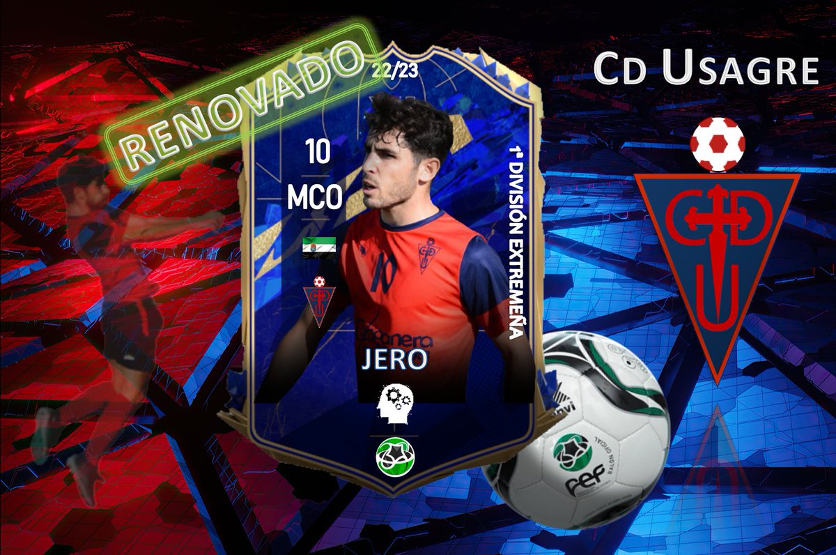 Buenos días, que mejor noticia para empezar la semana JERONIMO ZAMBRANO SANTANA "JERO" R.E.N.O.V.A.D.O. otra temporada más al mando del centro del campo del C.D.U. seguiremos disfrutando de tu fútbol en "El Cerro" mucha suerte chaval...