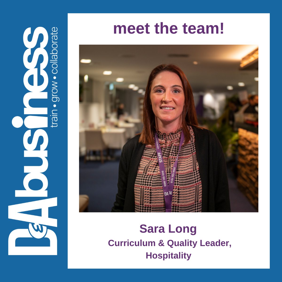 DandA_business's tweet image. Our academic staff have a wealth of experience in their sectors.  Sara uses her career experience to ensure Hospitality courses are delivered to the highest possible standard.

Learn more by contacting us👇
dundeeandangus.ac.uk/for-businesses…

#Hospitality #Upskilling #DevelopingTheWorkforce
