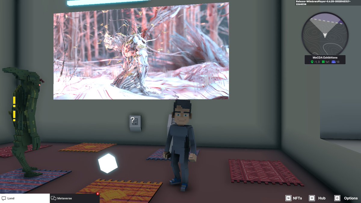 AntwanHarber's tweet photo. @TheSandboxGame @MOCDA_ I just participated in the #TheSandbox weekly contest for a chance to win 200 mSAND! Here is my favorite piece from the ‘Impossible Worlds’ exhibition, check out my screenshot below!
👇 https://t.co/RxsX7rxP01