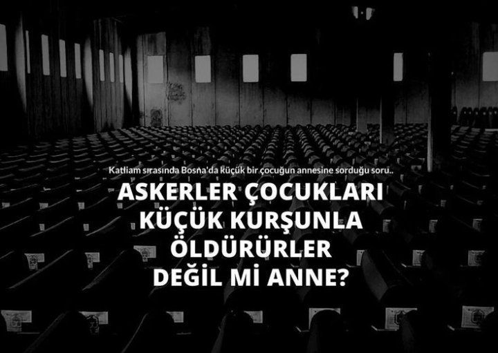 #SrebrenitsaSoykırımı  UNUTULAN SOYKIRIM TEKRARLANIR.UNUTMA