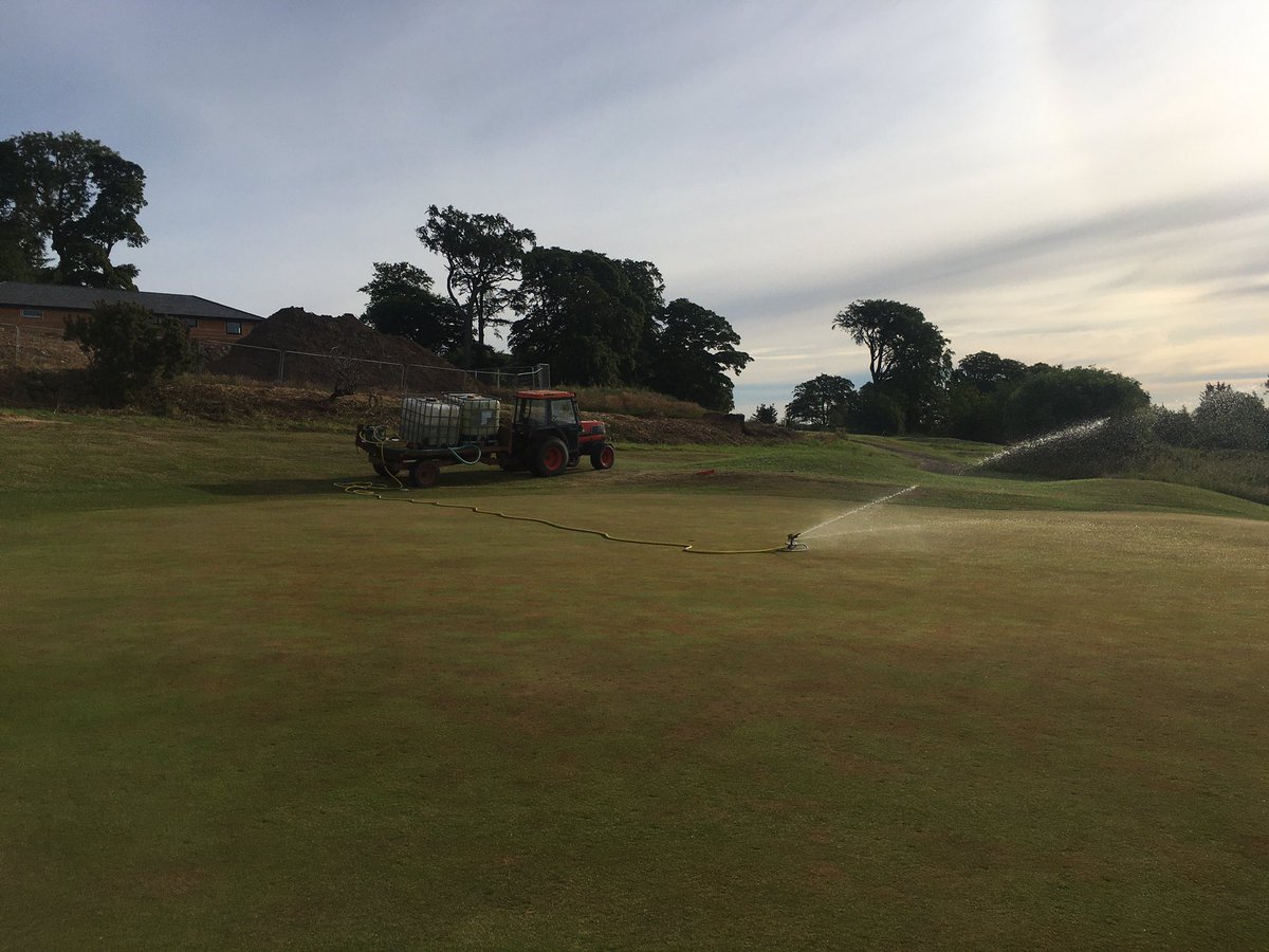 The only way I can get water onto the course at the moment with all the development work going on <a href="/AlnwickGolf/">Alnwick Castle Golf</a> takes 1 hour to fill and 1 to empty but nowhere near enough with this weather! ☀️please rain.