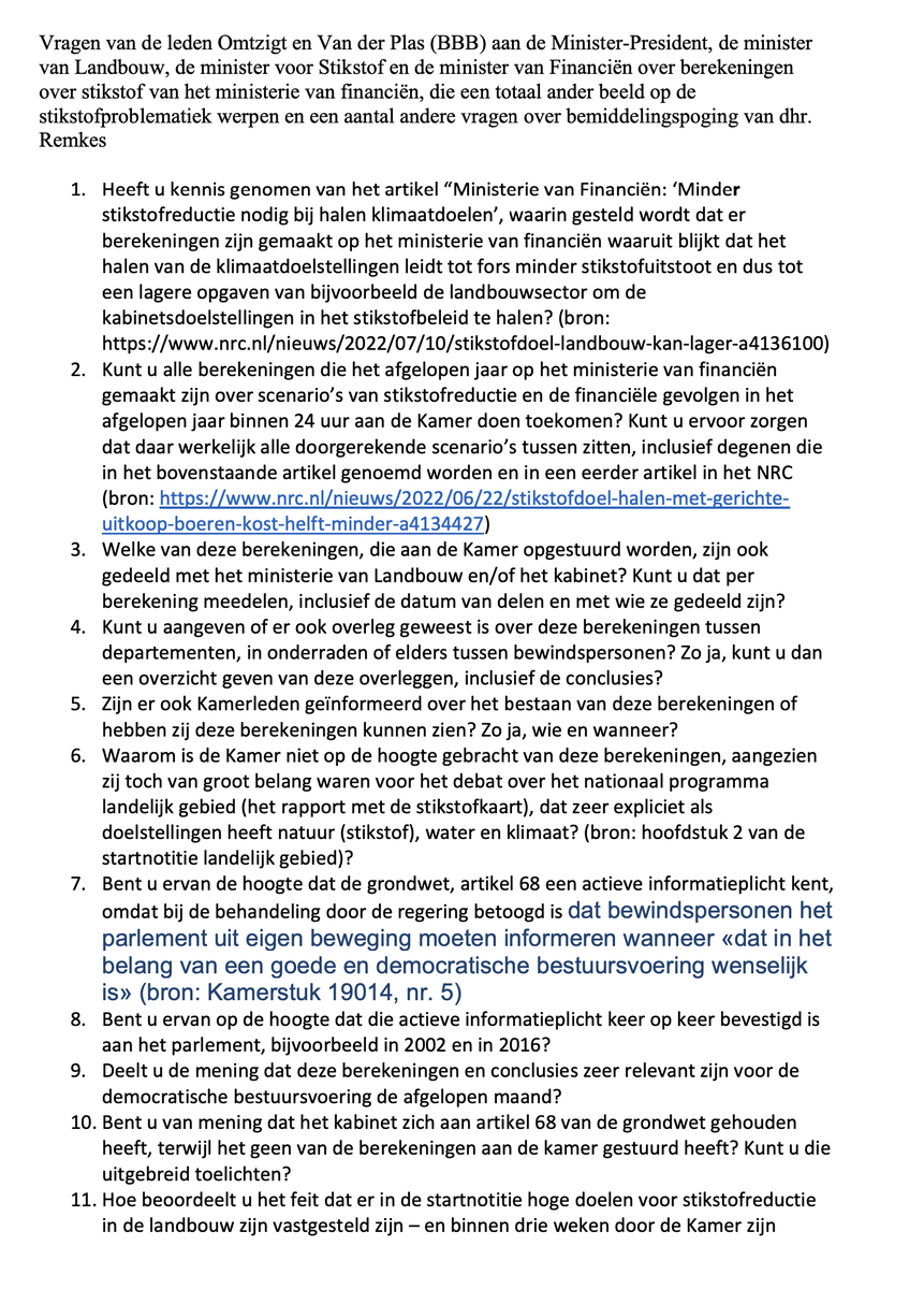PieterOmtzigt's tweet photo. Samen met @lientje1967 stel ik deze Kamervragen:
- We willen deze stukken binnen 24 uur ontvangen.
- Zijn deze stukken (van het ministerie van Kaag) gedeeld met andere ministers, met Kamerleden, met wie eigenlijk?
(2) https://t.co/17VxDDei8n
