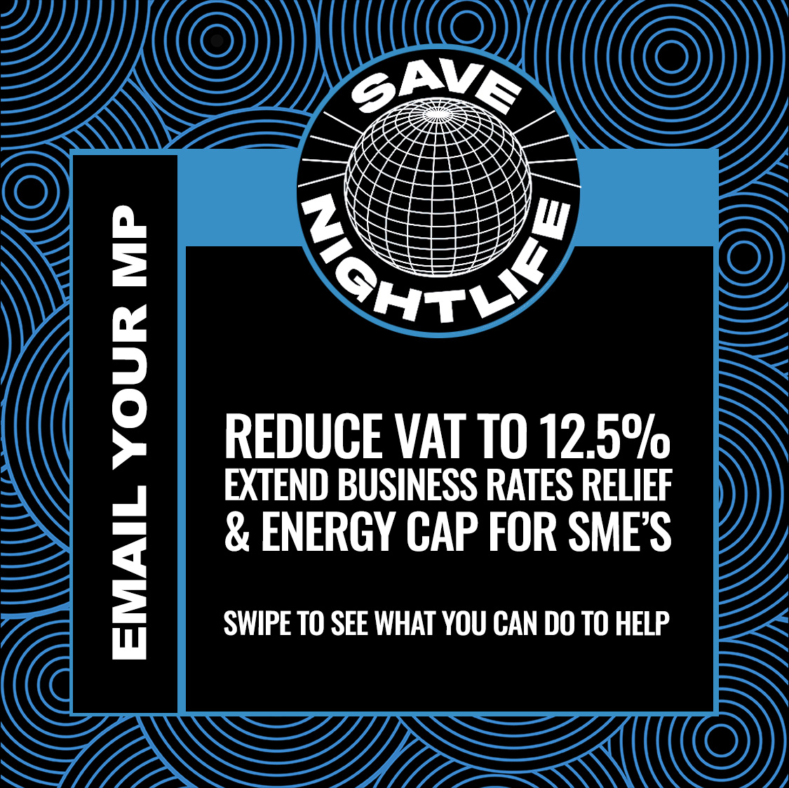 ntiaofficial's tweet photo. We need your voice! Email your MP today to Reduce VAT to 12.5%! Extend business rates relief and place an energy cap on SME businesses!

#Savenightlife #NTIA #EmailYourMP #VAT #CostInflation #Hospitality #NTE #Music #Culture #Events #Festivals #Clubs #Pubs #Bars #Industry #Cost https://t.co/SYw2SLH6nT