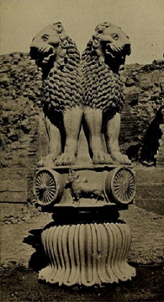 1860s :: Lion Capital of Emperor Ashoka In Sarnath .

 It Is National Emblem Of India
