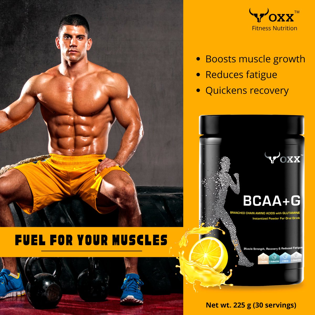 StedmanWellness's tweet photo. OXX #BCAAPlusG provides essential #aminoacids L-Leucine, L-Isoleucine and L-Valine (collectively known as BCAA) in the ideal ratio of 2:1:1, along with L-Glutamine. It is specially designed to make you get the best out of your workouts.

#OxxFitnessNutrition #StedmanWellness https://t.co/di3Q2cp8PR
