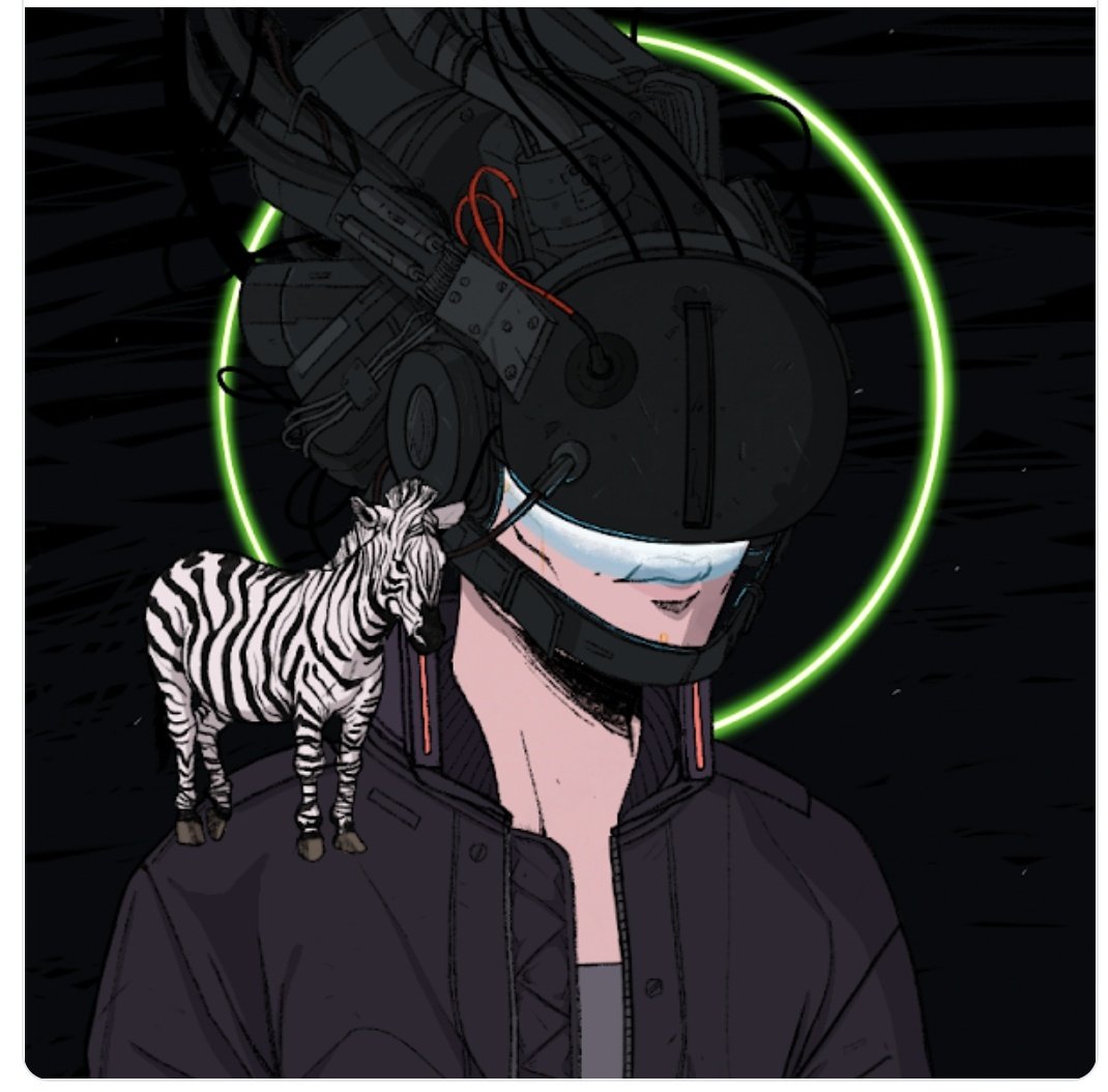 Insightnerd's tweet photo. DAY 9) Show your CZ NFT
Zolders! It's time to get out of the house 🦓🦓🦓

What is your CZ?

#Zcash #Cyperpunkzero #NFT
#Halo #ETH #FIL

@ZcashFoundation 
@ElectricCoinCo 
@zooko 
@cypherpunkZero 
@zcash 

#mnemonic Gang🦓🦓🦓🦓 https://t.co/iUM8dqQr6a